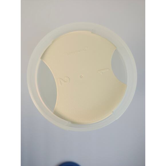 Tupperware Modular Mate Spaghetti Storage #1661 Lid & Insert Blue 4 3/4 Cups - Picture 5 of 9